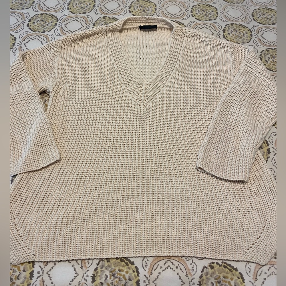 The Row Classic V-neck Oversized Sweater